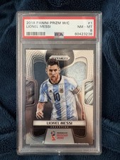 2018 PANINI PRIZM WORLD CUP RUSSIA #1 LIONEL MESSI PSA 8 MINT ARGENTINA 🐐
