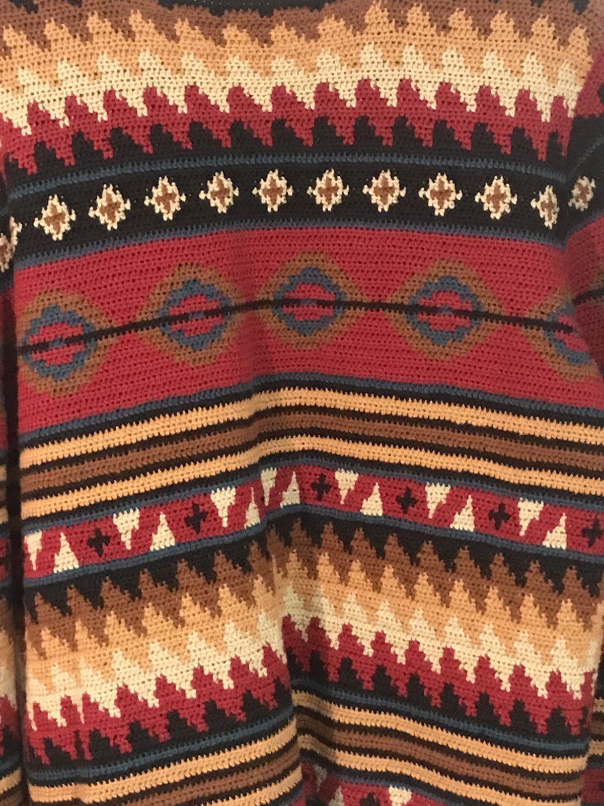 Pendleton Cardigan Sweater Aztec Native Southwest… - image 19