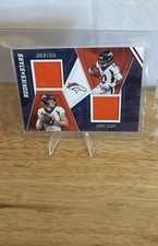 2020 Panini Rookies & Stars Team Duals Relics Jerry Jeudy,Drew Lock TD-LJMEM, RC