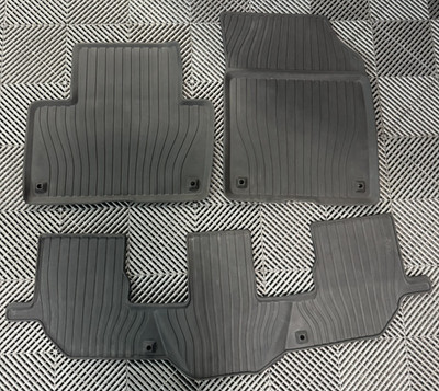 #219)  2018-2022 VOLVO XC60 BLACK RUBBER OE/ OEM FULL FLOOR MAT SET 3 PIECE SET