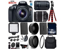 Canon EOS Rebel T6 DSLR Camera 18-55mm Lens Starter Bundle 20