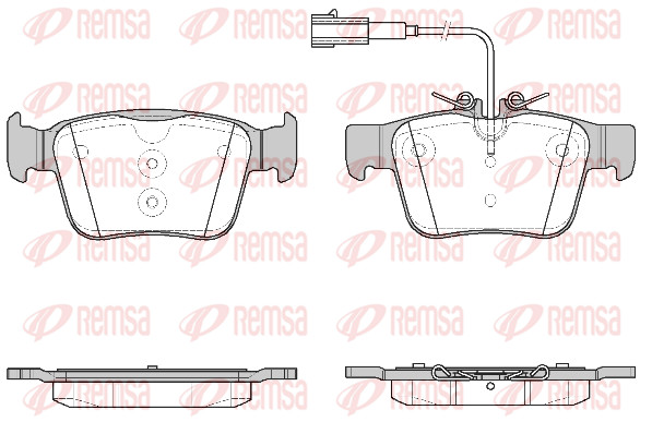 Remsa BremsbeläGe BremsklöTze Hinten FüR Alfa Romeo Giulia 952_ 2.0 1722.02-image