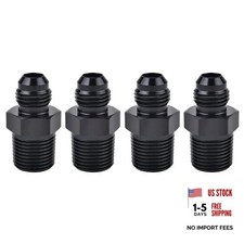 6AN Male Flare to 3/8" NPT Pipe Fitting Adapter Aluminum 6AN to 3/8 NPT