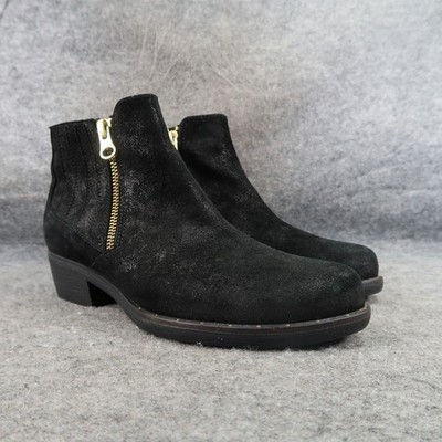 Eric Michael Shoes Womens 36 Booties Fashion Leather Tatiana Double Zip Classic