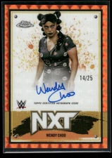 2025 Topps Chrome WWE Wendy Choo #NXT-WCH Orange Geometric Autograph /25