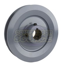 Cast Iron 5" Single Groove Pulley V Style B Belt 5L for 7/8 Inch Keyed Shaft