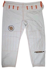 Sanabul Jiu Jitsu Pants Highlights Pro Edition BJJ White Orange Size A4 IBJJF