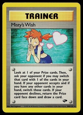 Misty's Wish (108/132) [Gym Challenge Unlimited] Lightly Played