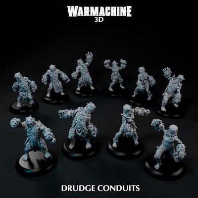 Steam Forged Games Warmachine Drudge Conduits Free Shipping