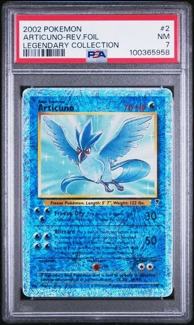 2002 LC Reverse Holo Articuno 2/110 PSA 7 GTC5958 TCGG