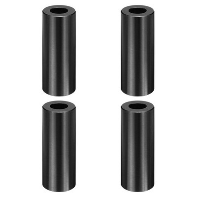 4 Stück M10 Aluminium Abstandshalter M10 IDx3/4'' ODx2'' Länge Schwarz