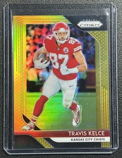 TRUE GOLD TRAVIS KELCE 2018 PANINI PRIZM #105 GOLD PRIZMS 2/10 CHIEFS