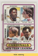 1980 Topps Team Leaders Ottis Anderson Pat Tilley Ken Stone Bob Pollard READ m5e