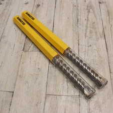 2 PC- DeWalt DW5827 1-3/8" x 18" x 22-1/2" SDS Max Rotary Hammer Drill Bit