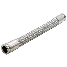 HFS(R) 1.5" Tri Clamp Braided Stainless Steel Hose 24" Length, PTFE Line 300 PSI