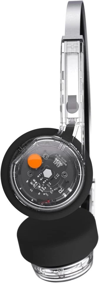 MONDO Freestyle On-Ear Bluetooth Headphones, Transparent - Image 3 of 4