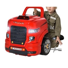 Kids Truck Engine Toy Car Repair Set Mechanic Engine Disassembly Workshop Riding