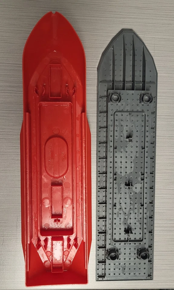 Lego Boat Ship Red Hull With 16" Grey Deck 62791 Pre Owned From 2007 Set 7906 - Image 4 of 4