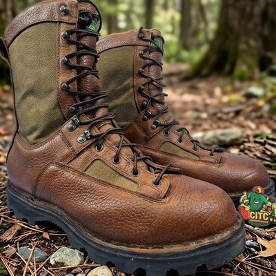 Cabelas Mens Dry-Plus Thinsulate Ultra Leather Hunting Boots Brown 12D 81-1651