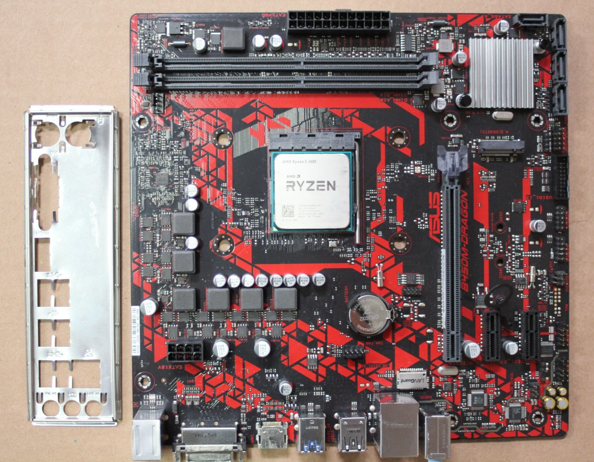 Ddr4 Ryzen 2600 Motherboard ASUS B450M DRAGON AM4 DDR4