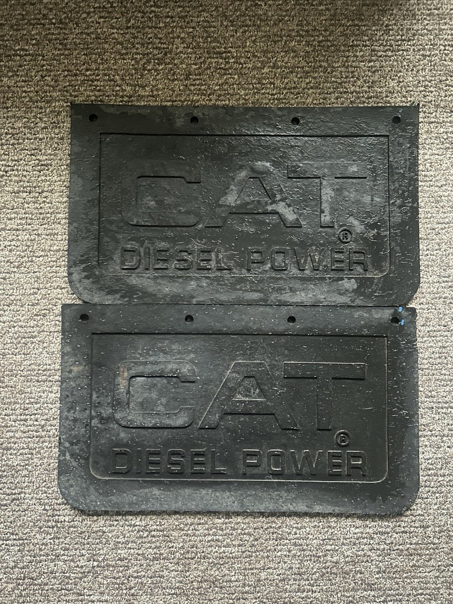 Rare 60's 70's Vintage CAT Diesel Power Splash Mud Guards