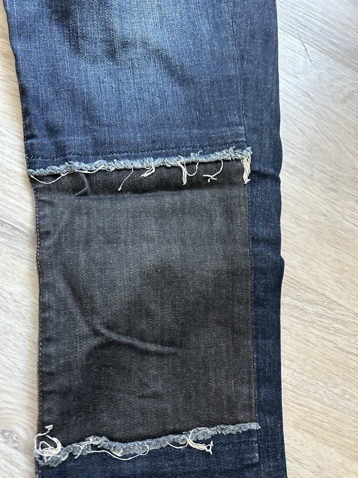 J Brand Super Unique Patchwork Denim Darkwash Wom… - image 2