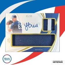 2019 Panini Immaculate Collection Jacob Nix Doubles /99 MEM RC Auto Padres