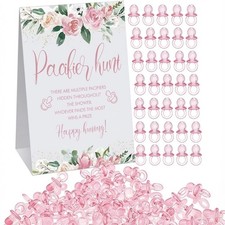 201 Pcs Pacifier Hunt Baby Shower Game Including Flower Hunt Sign 200 Pcs Min...