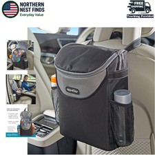 Portable Insulated Car Cooler Bag - Versatile Backseat Organizer with Pockets