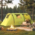 Outsunny 3-4 Person Camping Tent with 2 Rooms, Waterproof Family Tent