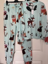 Women’s Next Pyjamas Winter Animal Design Size Medium Tall 12-14 New