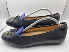 Ballerine FitFlop Delicato fiocco nere in morbida pelle slip on UK 5,5 NUOVE