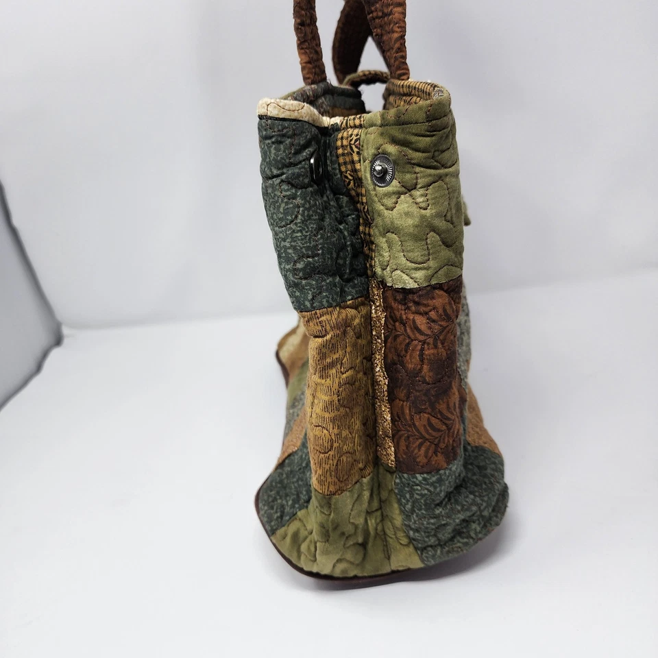 Bolso de Hombro Donna Sharp Patchwork Acolchado Cottagecore Boho Bolso Cartera Cartera Foto 4 de 4