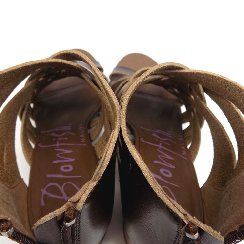 NEW! Blowfish Malibu Flane Ankle Women's Heel Brown Sandals Size 8.0 M - Picture 9 of 9