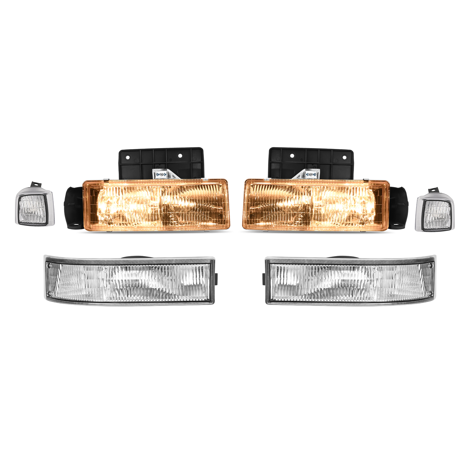 Luces Marcadoras Laterales LED Ahumadas Delanteras Para Chevy Astro / GMC Safari 1995-2005 – Ámbar