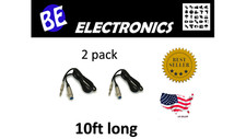2x 10Ft XLR 3P Female to 1/4INCH TRS Balanced Audio Male Microphone Cable