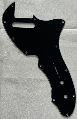 Custom For Fender Telecaster Thinline/Tele 69 Style Guitar Pickguard 3-Ply Black