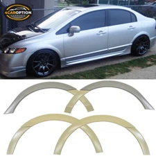 Fits 06-11 Honda Civic Sedan Mugen RR Style Fender Flares Wheel Cover ABS