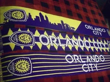 Lot of 3 ORLANDO CITY MLS SC SOCCER CLUB FOOTBALL Ruffneck Scarves (B265)