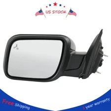 Side Mirror with Blind Spot Puddle Lamp Driver Side For FORD Explorer 2016-2019
