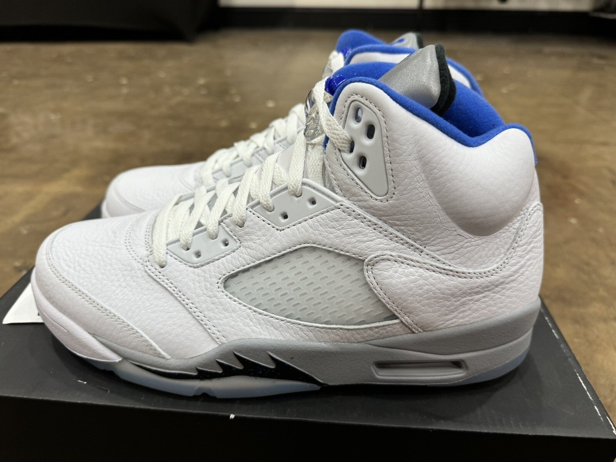 Air Jordan 5 Retro White Stealth 2.0 Size 10.5 White Hyper