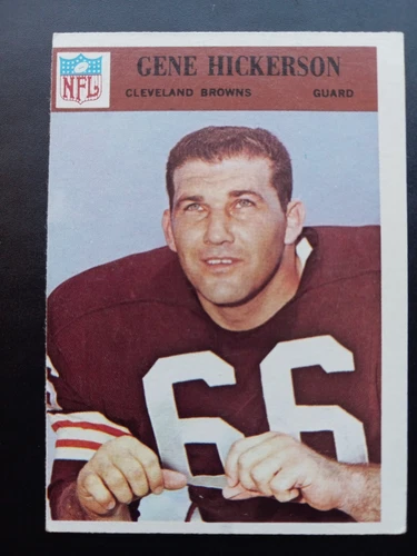 1966 PHILADELPHIA #45 GENE HICKERSON ROOKIE RC CLEVELAND BROWNS READ DESC 