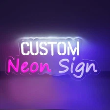 Custom Neon Sign Personalized LED Neon Light Home Wall Decor Business LED Signs