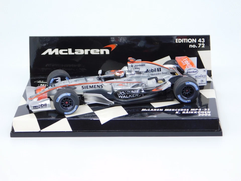 MINICHAMPS 1/43 Mclaren Mercedes MP4-21 Kimi Räikkönen 2006 530064303 - Bild 3 von 4