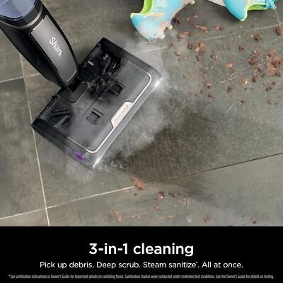 Shark Steam Pickup 3-in-1 Steam Mop - Picks Up Debris, Scrubs & Sanitizes Hard Floors