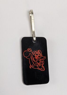 1990's Nintendo Promotion / Employee Super Mario World SNES Keychain Yoshi #2