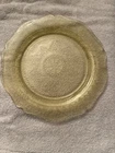 Vintage Federal Patrician Yellow Depression Glass Serving Plate Dish 10.75"