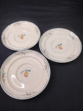 VINTAGE International China Marmalade Strawberry Goose Saucers Stoneware 