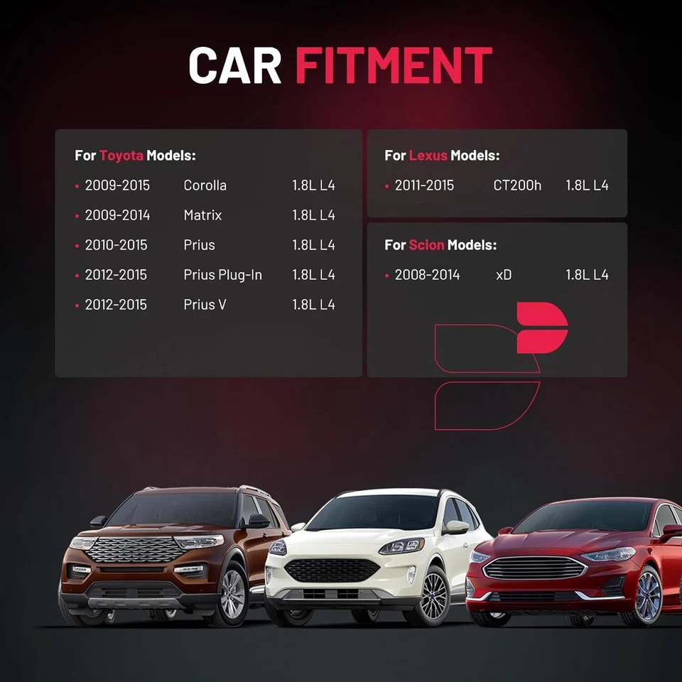 4 Ignition Coils Pack UF596 and Spark Plug For 2011-2015 Lexus CT200h 1.8L l4 Foto 3 de 4