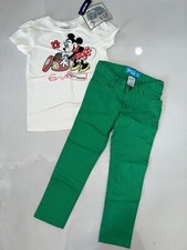 New Old Navy Collectibles Minnie Mouse Christmas Top Shirt  Green Pants Size 5